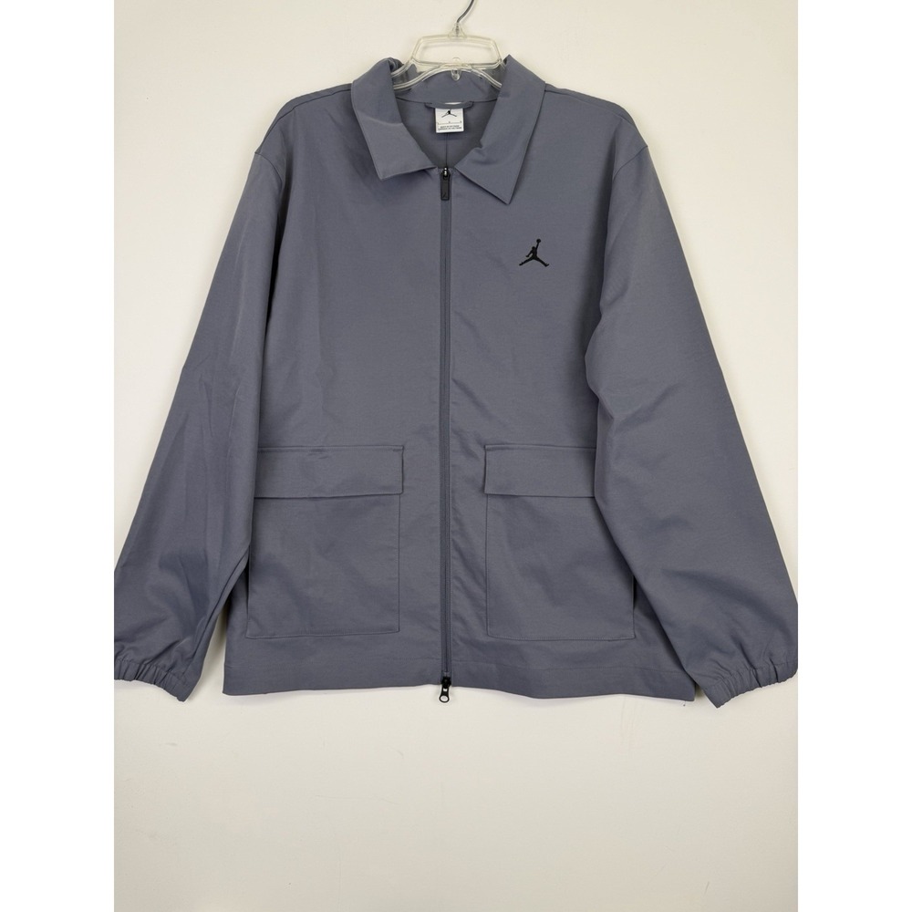 NWT Jordan Men's Golf Jacket in grey with an black Jumpman logo size Large